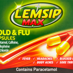 Lemsip Max Cold & Flu Capsules - Pack of 8